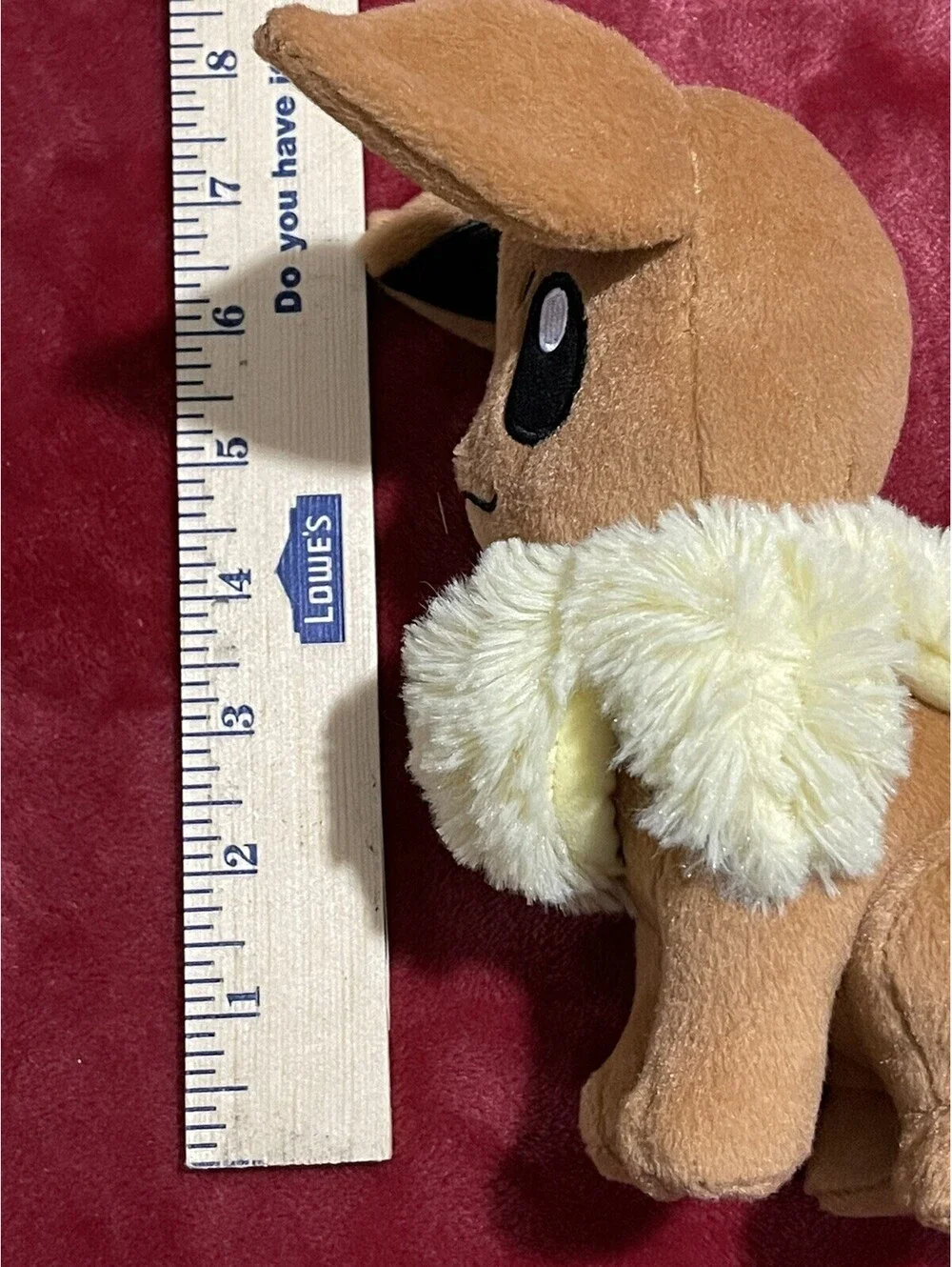 Nintendo Pokemon Eevee 8” Fox Plush Stuffed Animal Toy Tomy NWOT Brown Yellow